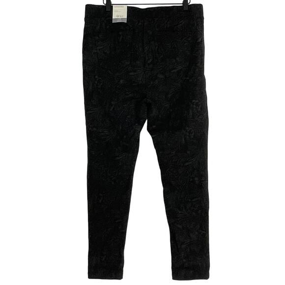 NEW Style & Co. Comfort Black Paisley Utopia Ponte Leggings Plus Size 14W Pants - Picture 4 of 9